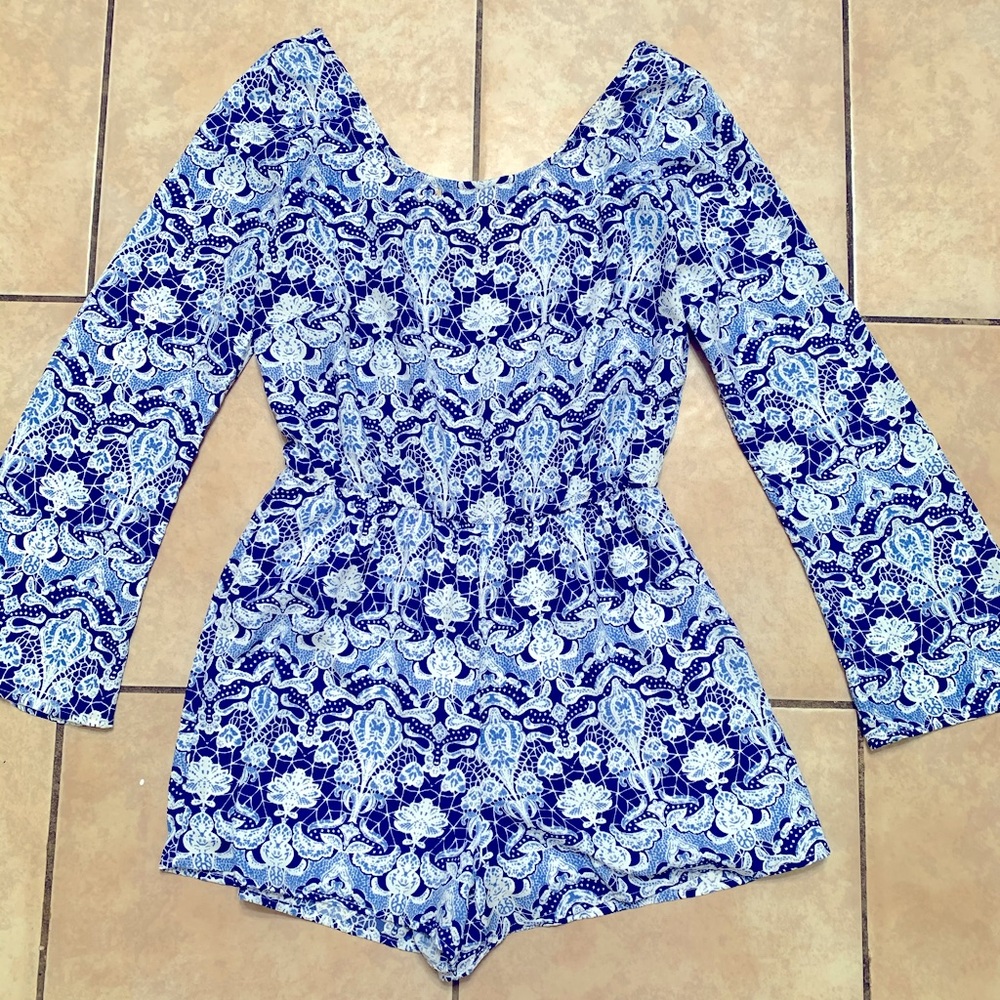 Dressy long sleeve romper